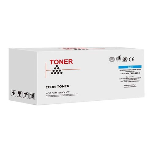 Icon Compatible Brother TN443 Cyan Toner Cartridge