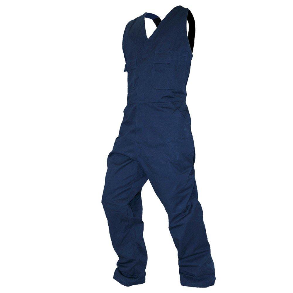 Overall Action Bib, 300Gsm Cotton, Navy-Size 7