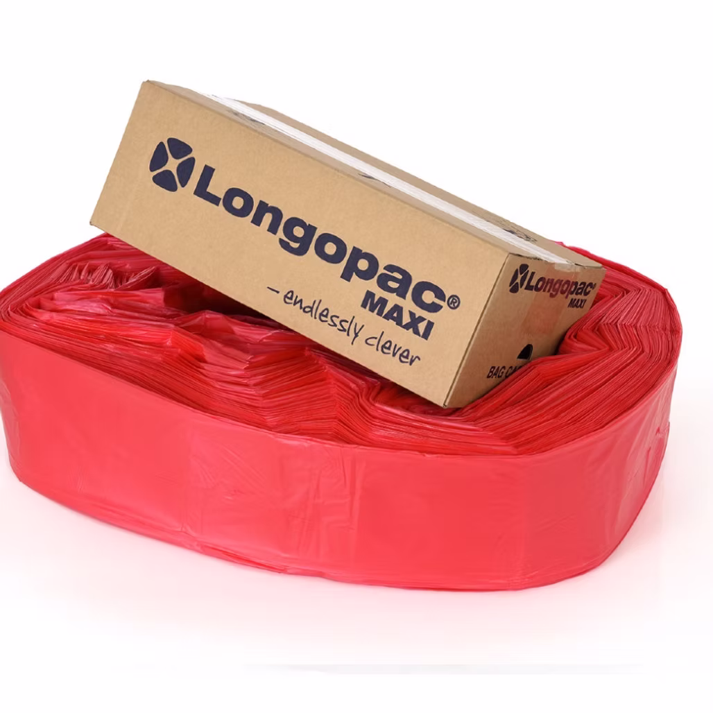 Longopac Maxi Waste Bags - Red (general waste)