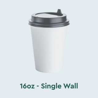 16oz Single Wall Coffee Cups NZ