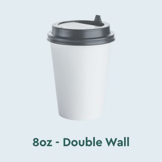 8oz Double Wall Coffee Cups NZ