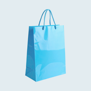 Coloured Bags Gloss with Rope Handle