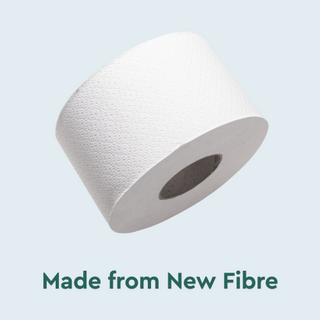 Premium paper jumbo toilet rolls.