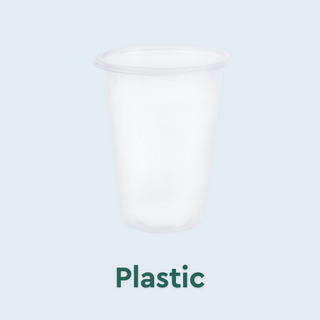 Disposable plastic cold cups