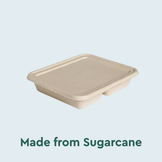 Sugarcane Food Trays & Compartment Boxes NZ | Insinc