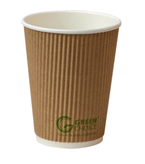 12oz Ripple Wall Cup PLA. Carton 500  - Green Choice
