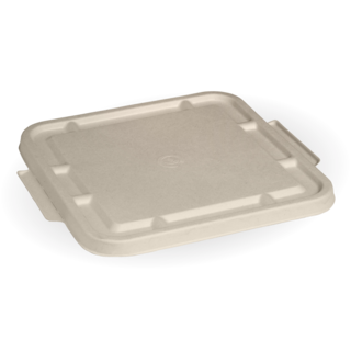 3-Compartment Natural Large BioCane Takeaway Lid - BioPak