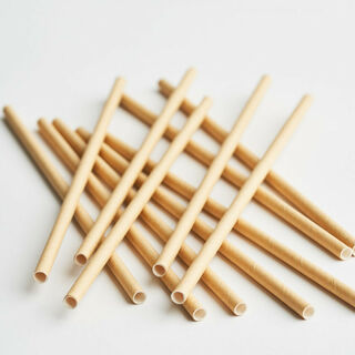 3Ply Drinking Straws REGULAR KRAFT BROWN 205mm x 6mm- Epicure
