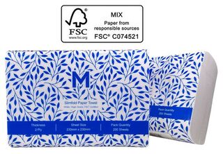 Slimfold Paper Towel - White 1 Ply - Matthews