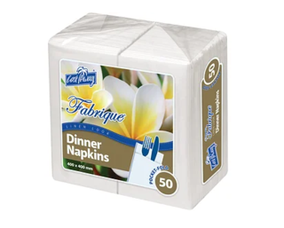 Elegance' Dinner Napkins, Pocket Fold, White - Castaway
