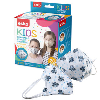 Face Masks for Kids age 4-10 Robots - Pack 20