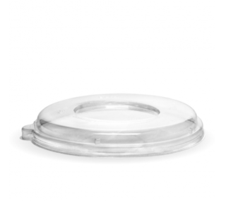 800-1180ml (24-40oz) Bowl PLA lid, Clear - BioPak