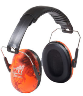 Esko Mini Max™ Kid's Earmuff Class 5, 26dB, Orange Camo - Esko