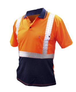 Good2Glow™ Hi-Vis Polo Shirt, Reflective, Size 4XL - Esko