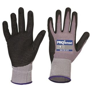 ProSense MaxiPro Gloves Dots Palm Dip, Size 8 - Paramount