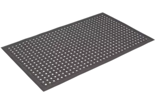 Kleen Thru Plus Grease & Chemical Resistant Mat 1430x850mm Black - AMS