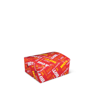 Extra Small Snack Box (50s) Hot Food Fast 130 x 103 x 57   - Detpak