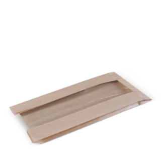 Loaf Window Bag Wheat 390 x 140 x 70   - Detpak