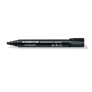 Staedtler Permanent Marker - Black, Chisel Tip Pack 10