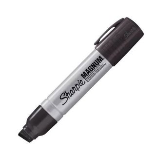 Sharpie Magnum Jumbo Marker - Black, Chisel 15mm Tip Pack 12