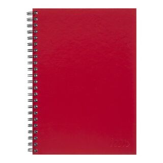 Icon Spiral Notebook A4 Hard Cover Red 200 pg