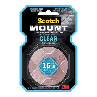 Scotch Mounting Tape 410H-DC Clear 25mm x 1.5m 
