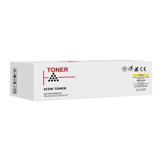 Icon Compatible HP CE312A Yellow Toner Cartridge (126A)