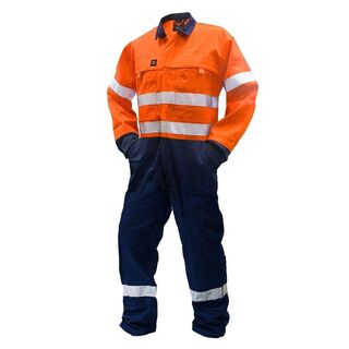 Fr Overall, 240 Gsm.88/12 11 Cal, Oran/Navy D/N Au-Size 13
