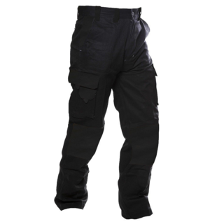 220Gsm Light Cargo Trousers, Ripstop, Black-Size 112