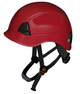 Peakless, Non Vented, Red, Ratchet