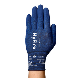 Ansell HyFlex 11-819 Foam Nitrile-Coated ESD General Purpose Gloves – Protects Against Electrostatic Discharge - XL