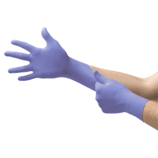 Ansell MicroFlex 93-843 Nitrile Disposable Gloves – Sturdy Protection for Demanding Jobs - XL