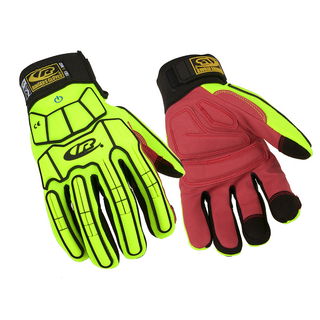 Ansell Ringers R-161 Impact Protection Gloves – Spandex Liner with Synthetic Leather Grip - M