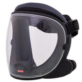 CleanAIR UniMask with Single Head Band - Grey / Toric Polycarbonate (Impact Resistant)