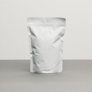  Stand Up Coffee Pouches + One Way Valve (Matte White) 1kg Carton 1000