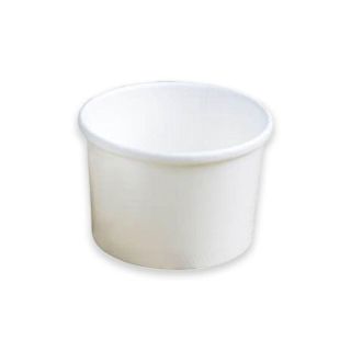 Tub Paper White 8oz Sundae Aqueous Lining - Banquet